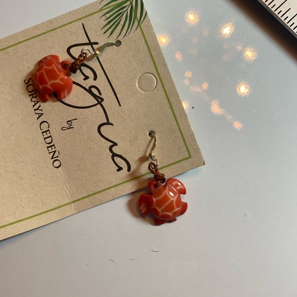 Tagua Fairtrade handmade Earrings. - Picture 2 of 11